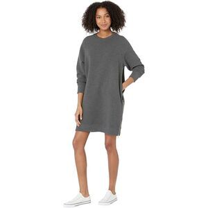 Varley Gray Ribbed Albret Tunic Dress Size Large